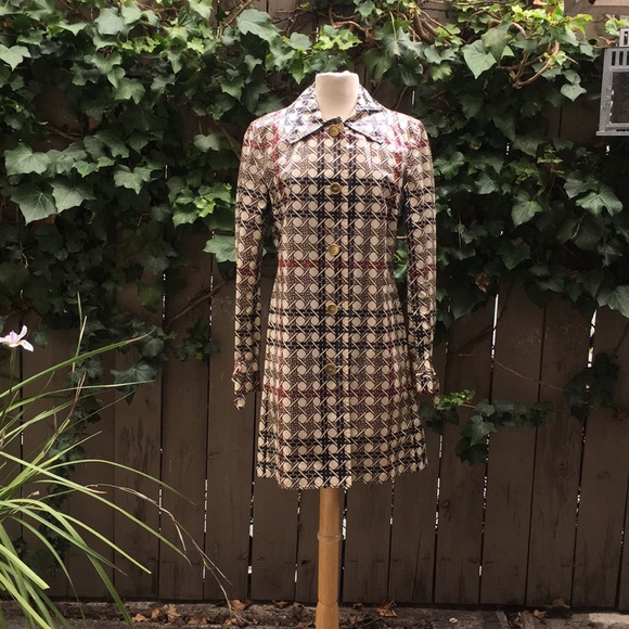 BURBERRY LAMINATED COTTON RAINCOAT SIZE 6🏠 - Picture 1 of 8